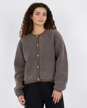 Limo fluffy knit cardigan