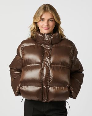 Rhea shiny puffer jacket