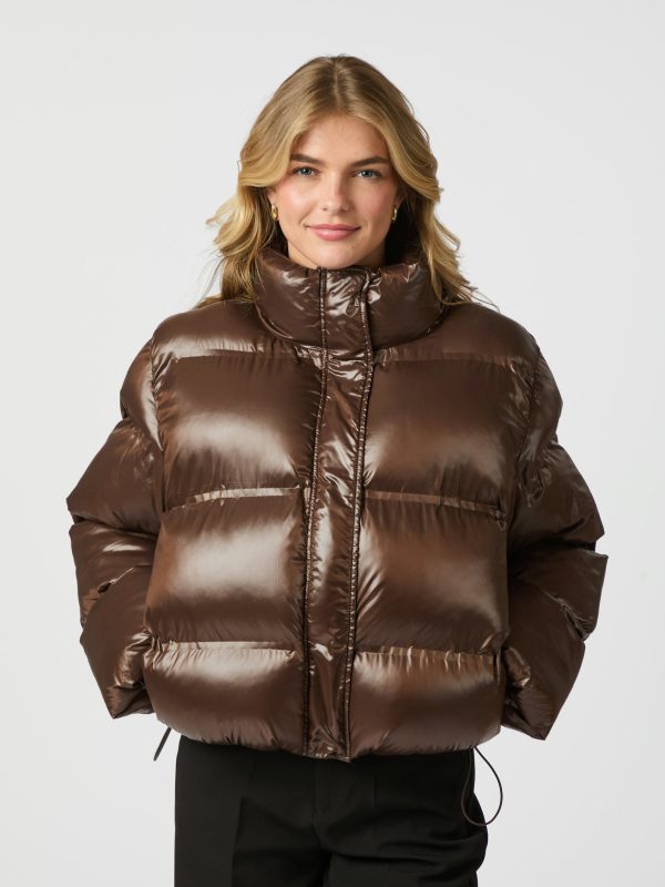 Rhea shiny puffer jacket
