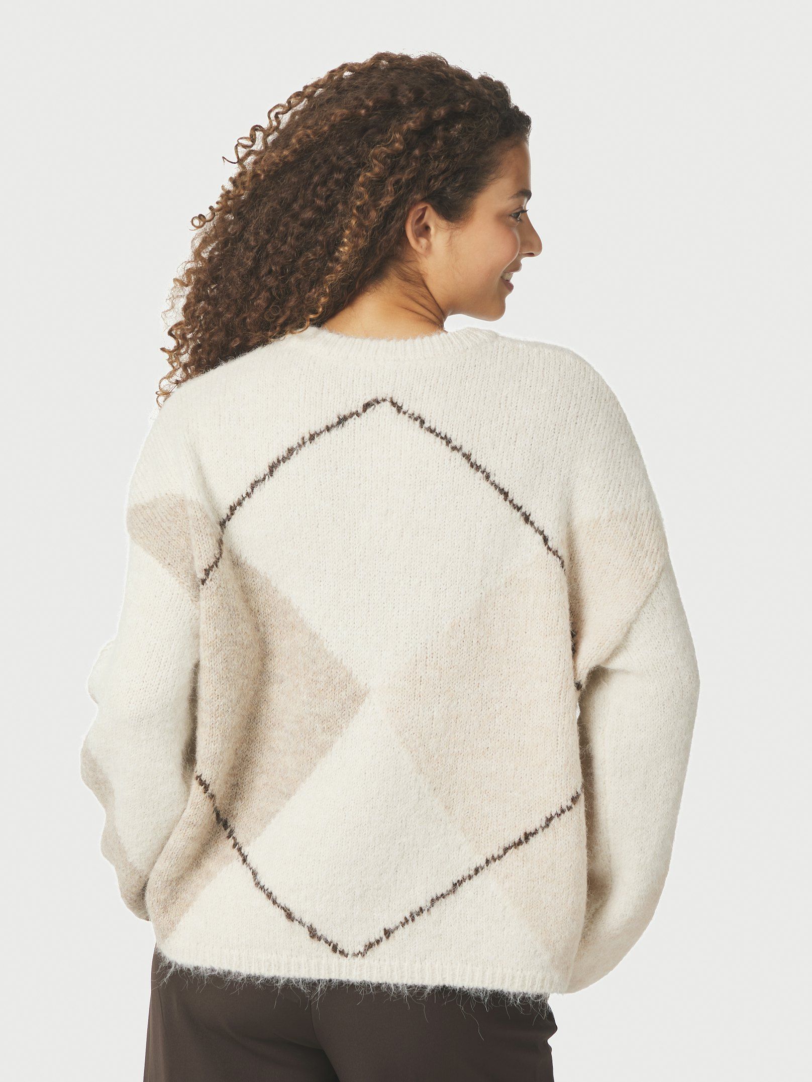 Inga check fluff knit blouse - Bild 2