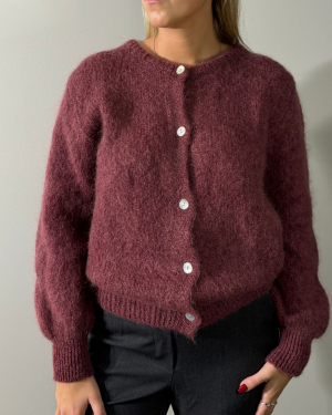 Leila mohair knit cardigan