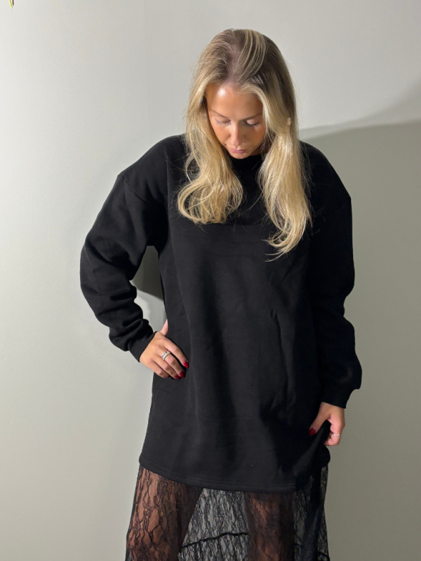 Astrid sweatshirt klänning med spets - Bild 3