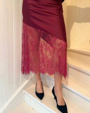 Ada Satin Long Skirt