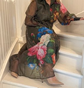 Rose Printed Dress