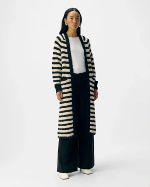 OBJMILU LS LO LONG KNIT CARDIGAN