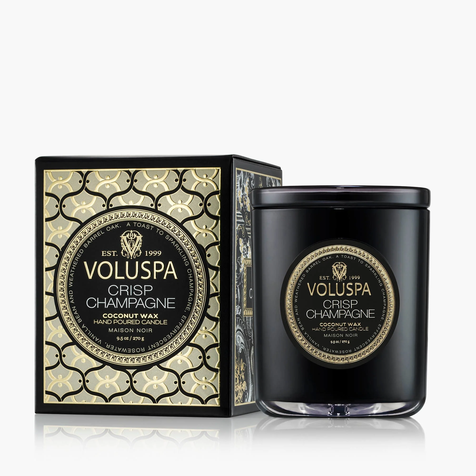 Boxed Candle 60h Crisp Champagne