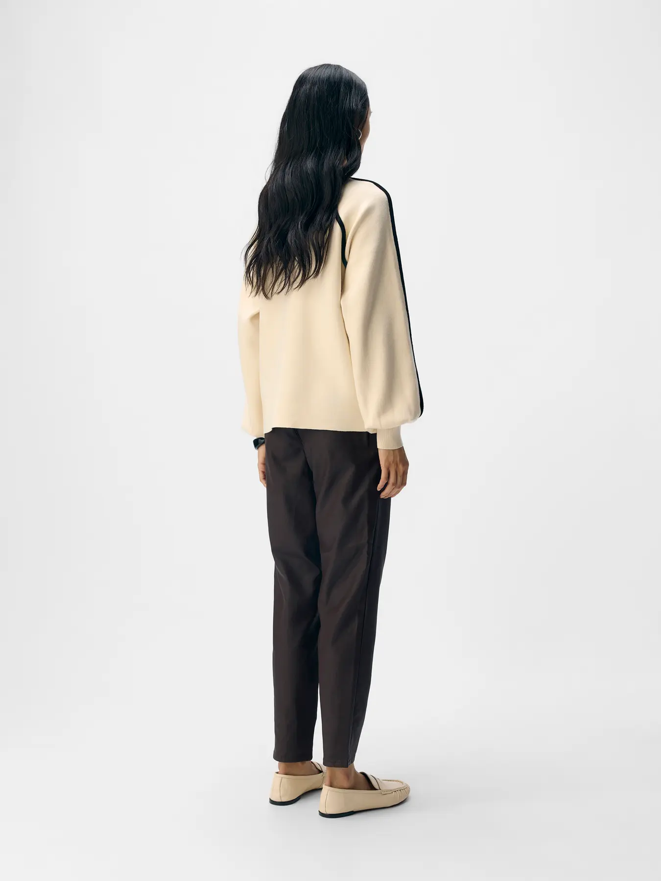 OBJREYNARD LS LO CONTRAST  PULLOVER - Bild 3