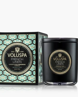 Boxed Candle 60h French Linen