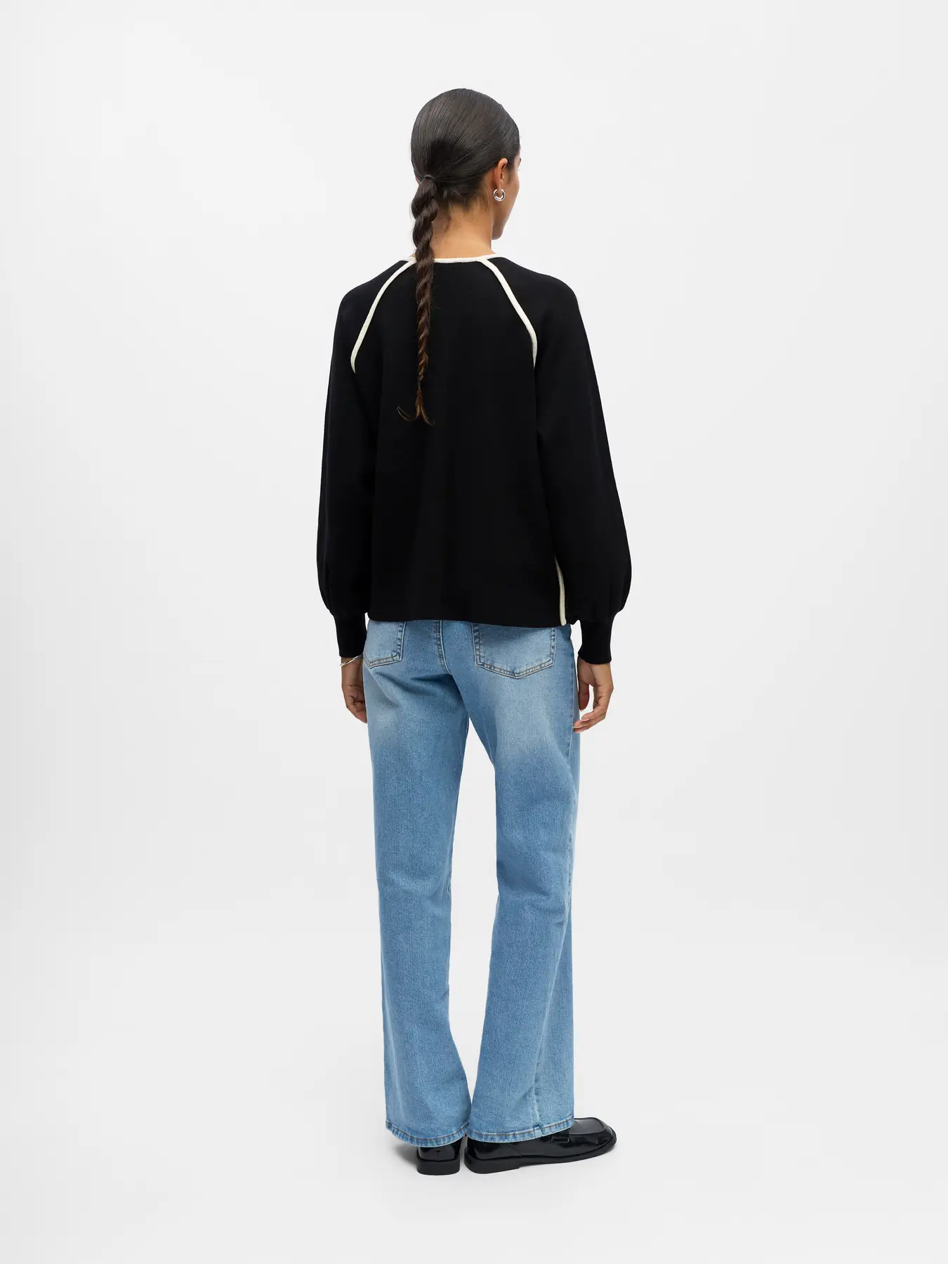 OBJREYNARD LS LO CONTRAST  PULLOVER - Bild 2