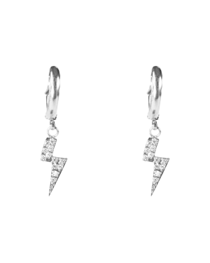 Lightning Hoop W/Crystals