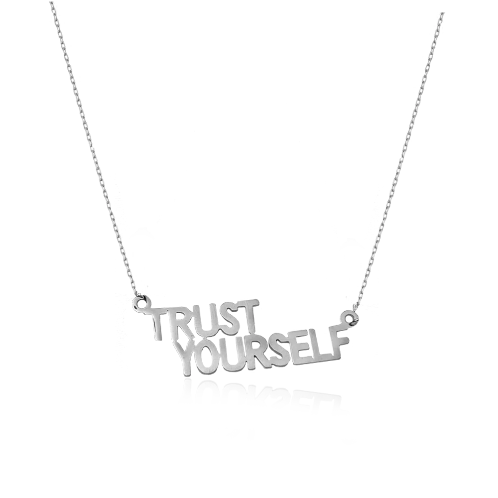 STATEMENT QUOTE MINI HALSBAND - TRUST YOURSELF