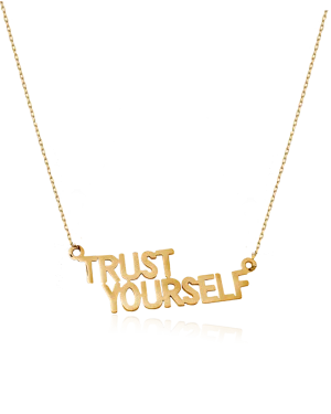 STATEMENT QUOTE MINI HALSBAND - TRUST YOURSELF