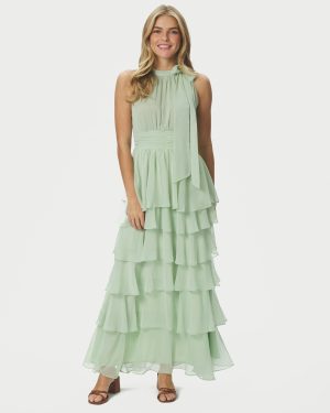 Marli Solid Chiffon Dress