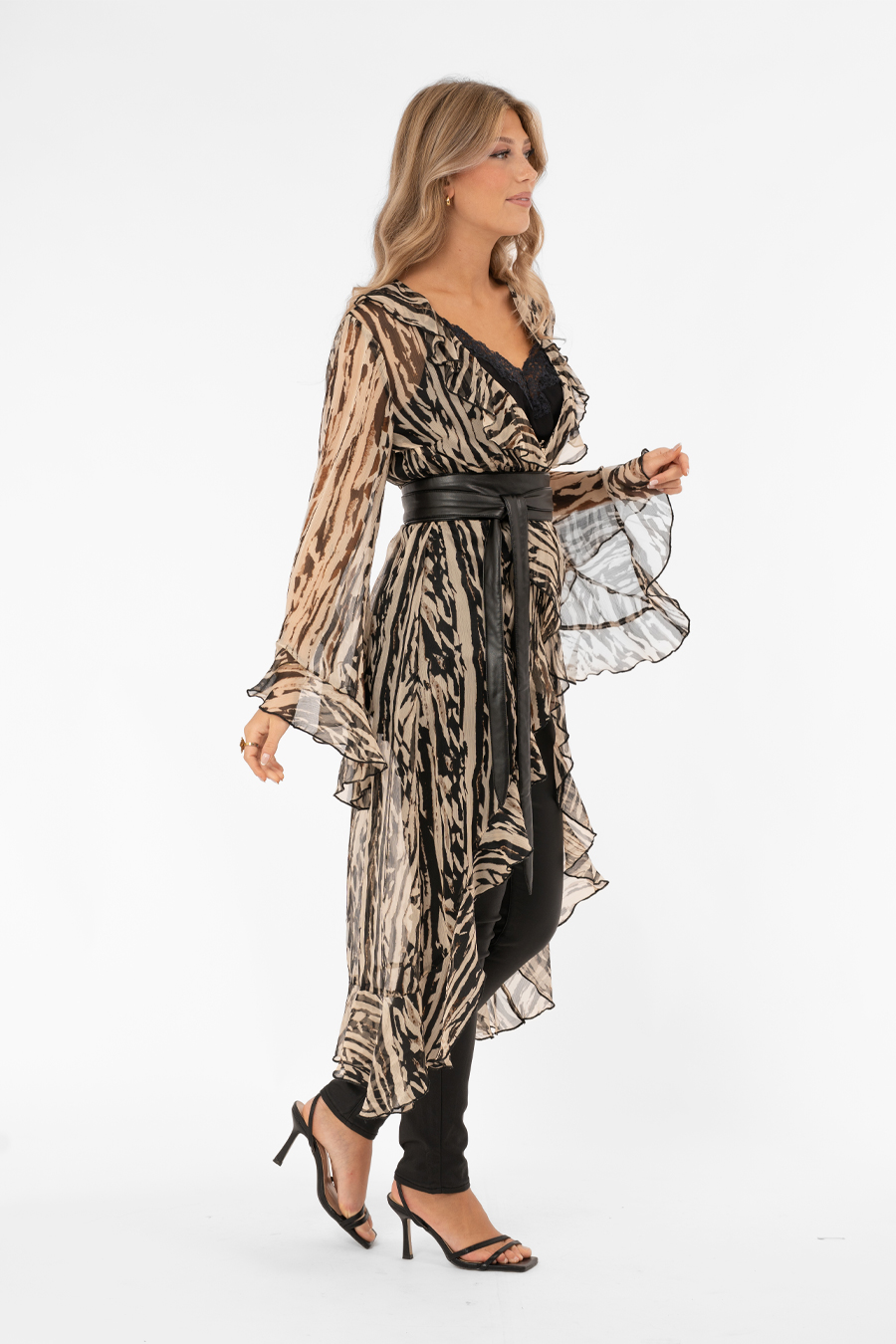 Anouk Kaftan Sand/Taupe/Black - Bild 2