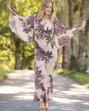 Meadow Dress Champagne/Rose/Sage