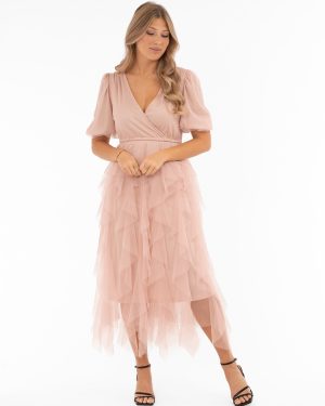 Clara Tulle Dress Powder Pink