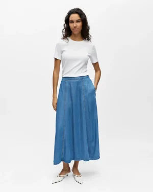 OBJFRAME MW DENIM SKIRT